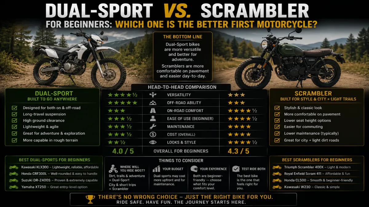 Dual-Sport vs. Scrambler