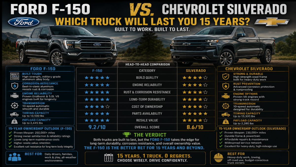 Ford F-150 vs. Chevrolet Silverado