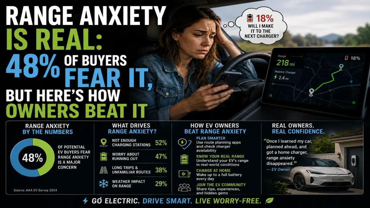 Range Anxiety is Real: 48% of Buyers Fear It, But Here’s How Owners Beat It